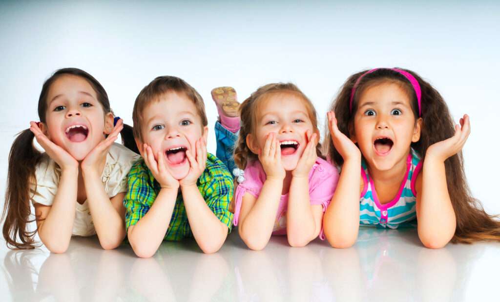 children smiling